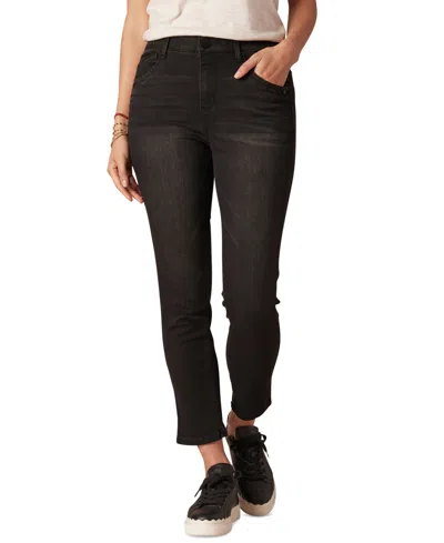 Democracy Petite Absolution High-rise Ankle Jeans In Black
