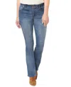 Democracy High Rise Denim Itty Bitty Boot Jean In Blue Wash In Blue Artis
