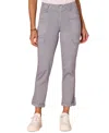 Democracy Petite "ab"solution High-rise Utility Jeans In Gray