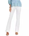 Democracy Petite Absolution Luxe Touch Bootcut Jeans In Optic White In White