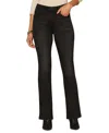 Democracy Petite "ab"solution Luxe Touch Itty Bitty Bootcut Jeans In Black