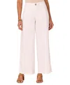 Democracy Petite Absolution Skyrise Wide-leg Pants In Optic White