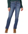 Democracy Petite "ab"solution Straight-leg Jeans In Blue Vinta