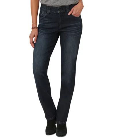 Democracy Women's "ab" Solution Straight Leg Jean In Dark Indig
