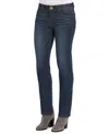 Democracy Petite "ab"solution Straight-leg Jeans In In Indigo