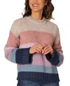 Democracy Womens Knit Pullover Sweater In Oatmeal