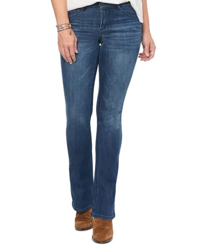 Democracy Petite Mid-rise Ab Solution Bootcut Jeans In Bl Blue