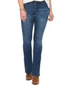 Democracy Petite Mid-rise "ab"solution Bootcut Jeans In Blue