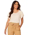 Democracy Petite Scoop-neck Cropped T-shirt