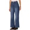 Democracy Petite Front-seamed Wide-leg Jeans In Multi
