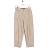 Democracy Pinstripe High Waist Cuffed Barrel Leg Pants