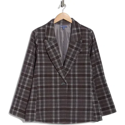 Democracy Plaid Corduroy Roll Tab Blazer