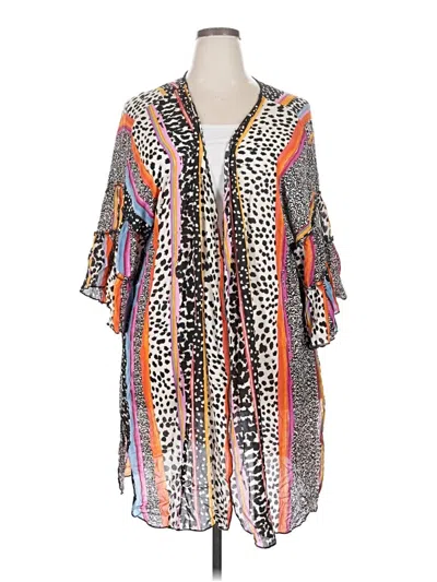 Pre-owned Democracy Poncho In Orange