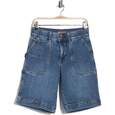 Democracy Porkchop Long Denim Shorts In Blue