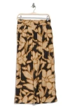 Shop Democracy Print Wide Leg Pants In Midnight Sand Multi