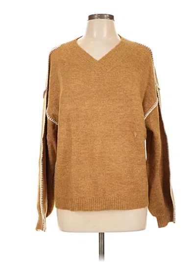 Pre-owned Democracy Pullover Sweater In Brown