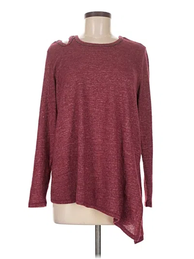 Pre-owned Democracy Pullover Sweater In Burgundy