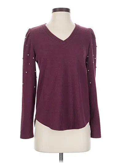 Pre-owned Democracy Pullover Sweater In Burgundy