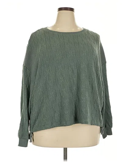 Pre-owned Democracy Pullover Sweater In Green