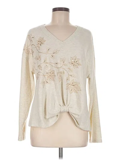 Pre-owned Democracy Pullover Sweater In Ivory