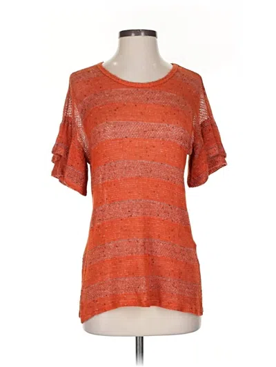 Pre-owned Democracy Pullover Sweater In Orange