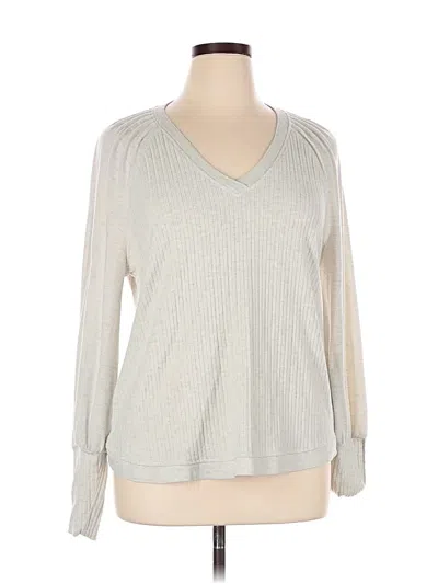 Pre-owned Democracy Pullover Sweater In Silver