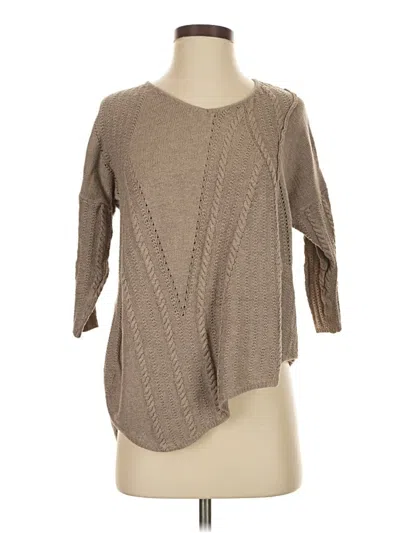 Pre-owned Democracy Pullover Sweater In Tan