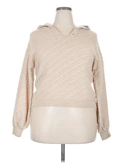 Pre-owned Democracy Pullover Sweater In Tan