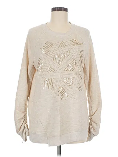 Pre-owned Democracy Pullover Sweater In Tan