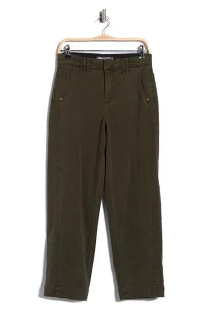Democracy Relaxed Barrel Leg Jeans In Green