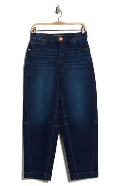 Democracy Relaxed Fit Barrel Leg Jeans In Blue