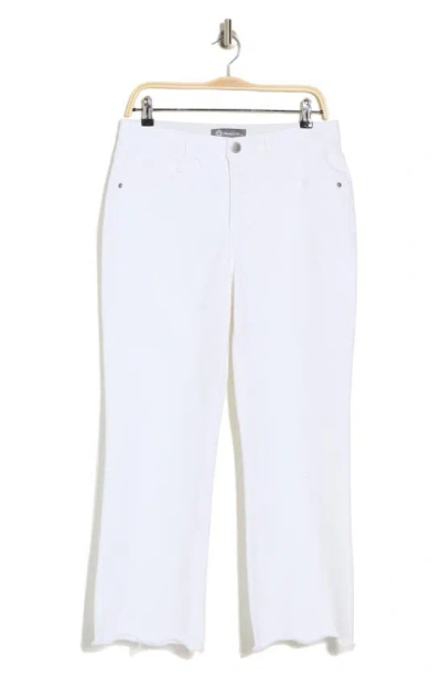 Democracy Scallop Bootcut Jeans In Optic White