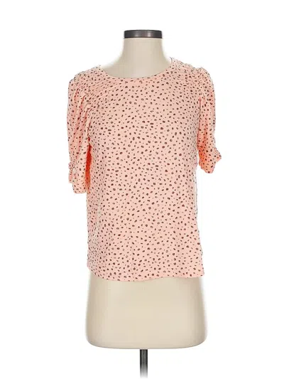 Pre-owned Democracy Short Sleeve Blouse In Orange