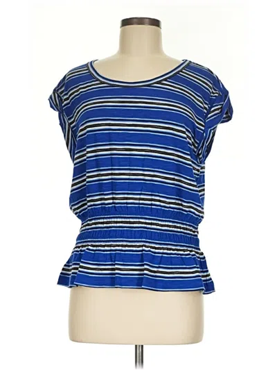 Pre-owned Democracy Short Sleeve T-shirt In Blue