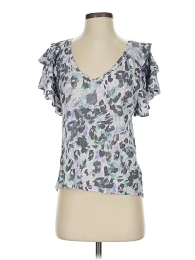 Pre-owned Democracy Short Sleeve T-shirt In Silver