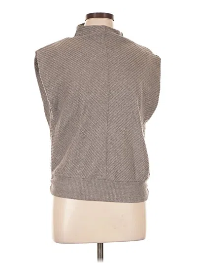 Pre-owned Democracy Short Sleeve Turtleneck In Gray
