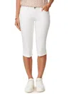 Democracy Skimmer Capri Pants In Optic White In White