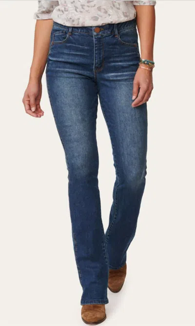 Democracy Skyrise Bootcut Denim Jeans In Dark Vintage Wash In Blue