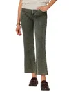 Democracy Skyrise Frayed Hem Barely Boot Jeans With V-yoke In Washed Evergreen In Multi