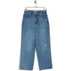 Democracy Skyrise Relaxed Straight Leg Jeans In Mid Blue Vintage