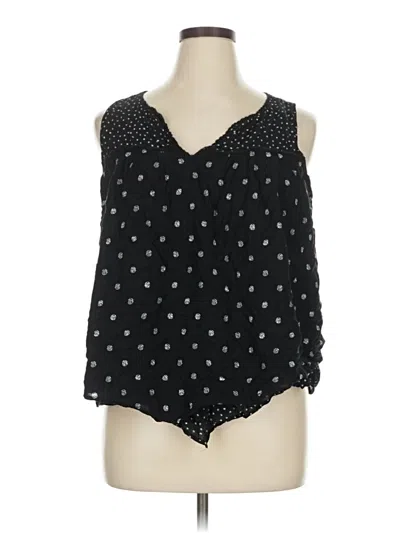 Pre-owned Democracy Sleeveless Blouse In Black