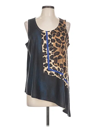Pre-owned Democracy Sleeveless Blouse In Blue
