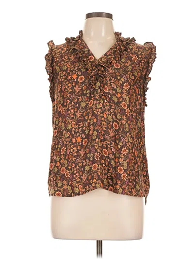 Pre-owned Democracy Sleeveless Blouse In Brown
