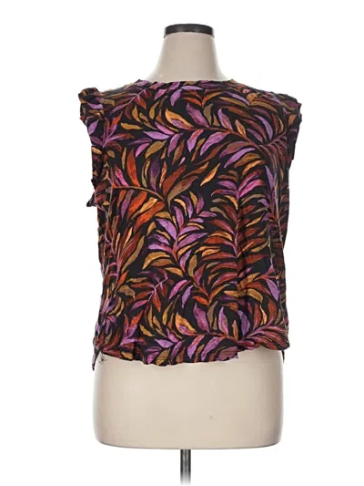 Pre-owned Democracy Sleeveless Blouse In Purple