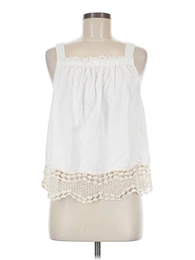 Pre-owned Democracy Sleeveless Blouse In White