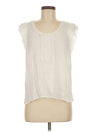 Pre-owned Democracy Sleeveless Blouse In White