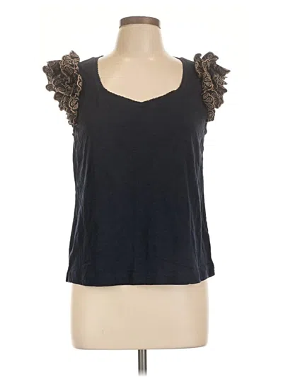Pre-owned Democracy Sleeveless Top Black Sweetheart Neckline Tops