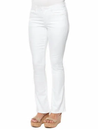 Democracy Slim Fit Baby Bootcut Jeans In White