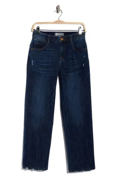 Democracy Straight Leg Jeans In Ina - Indigo Artisinal