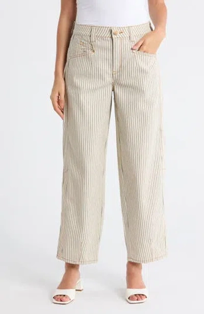 Democracy Stripe Relaxed Barrel Leg Pants